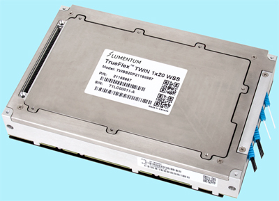 Top sellers: Lumentum's TrueFlex ROADMs (above), commercial and pump lasers.