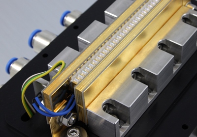 FBH diode laser stack with lenses